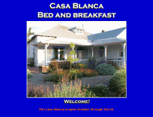 Tablet Screenshot of casablancabedandbreakfast.com